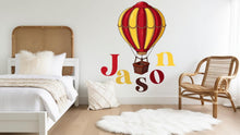 Load image into Gallery viewer, Personalized Hot Air Balloon Name Sign, Custom Gift, Hot Air Balloon Name, Hot Air Balloon Name Sign, Pilot Name Sign, Kids room decor 518LU