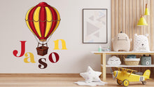 Load image into Gallery viewer, Personalized Hot Air Balloon Name Sign, Custom Gift, Hot Air Balloon Name, Hot Air Balloon Name Sign, Pilot Name Sign, Kids room decor 518LU