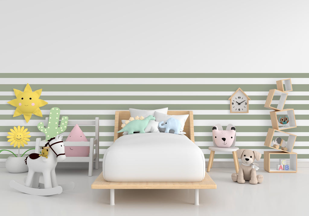 Lines Wall Decal, Thin Stripes Sticker, Half Wall Decor, Nursery Kids Room Decal, Boho Stripes Straight Stripes Sticker, Dorm Room 542LU