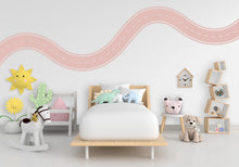 Load image into Gallery viewer, Road wind Wall Decal Highway Vinyl Sticker Track Route Wall Decor Kids Playroom Boys Room Wall Art Automotive Bedroom Mural Sticker 540RS