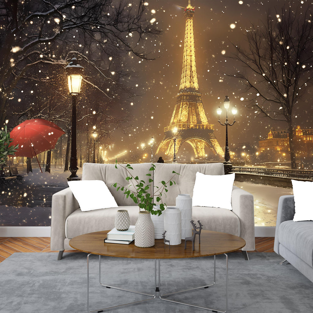 Paris Eiffel Tower Wallpaper, Paris Eiffel Tower Wallpaper, Paris Decal, Paris Sticker, Paris Wallpaper, Eiffel Tower Wallpaper Wall vn066