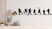 Load image into Gallery viewer, Soccer wall decor, Football Wall Decal Sport Vinyl, Soccer Players Football stickers, Kids Bedroom Sports Decor, Wall Stickers 523LU