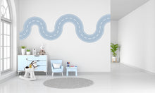 Load image into Gallery viewer, Road wind Wall Decal Highway Vinyl Sticker Track Route Wall Decor Kids Playroom Boys Room Wall Art Automotive Bedroom Mural Sticker 524LU