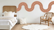 Load image into Gallery viewer, Road wind Wall Decal Highway Vinyl Sticker Track Route Wall Decor Kids Playroom Boys Room Wall Art Automotive Bedroom Mural Sticker 524LU