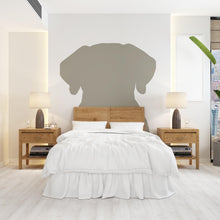 Load image into Gallery viewer, Large Dog Head Decal, Headboard Color Block, Boho Wall Decal, Bed Headboard Sticker, Headboard Wall Decal, Dog Kennel Decor Ideas Gift 531LU