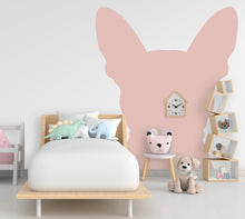 Load image into Gallery viewer, Large Dog Head Decal, Headboard Color Block, Boho Wall Decal, Bed Headboard Sticker, Headboard Wall Decal, Dog Kennel Decor Ideas Gift 532LU