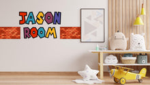 Load image into Gallery viewer, Custom Name Wall Decal - Kids Wall Sticker - Color Bricks Wall Art Decor - Boys Girls Room Decor - Personalized Letters Name Sticker 552LU