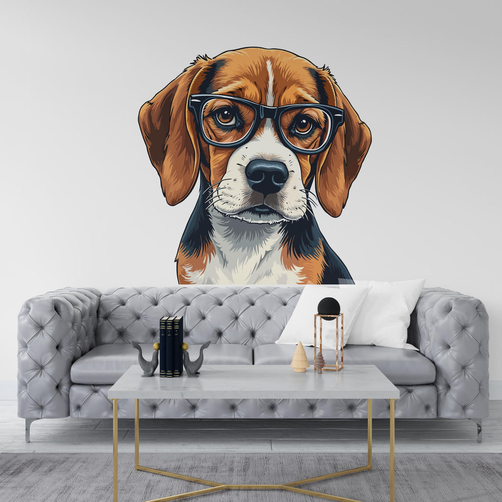 Beagle Dog wall decal Dog decor Dog Beagle Dog wall art Decal The Dog Lover Animals Dog Wall Bathroom Wall Decals Stickers Vinyl 098DE