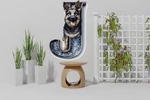 Load image into Gallery viewer, Customizable Letter 3D German Shepherd Vinyl Decal | Personalized Sticker for Wall, Laptop, or Car | Perfect Gift for Dog Enthusiasts Vn119