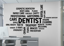 Load image into Gallery viewer, Dental Care Wall Decal Teeth Wall Decal Teeth Wall Sticker Dental Wall Decal Dental Wall Art Window Wall Sticker Dentist Office Decor 570LU