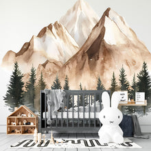 Load image into Gallery viewer, Mountain Vinyl Wall Decal – Forest Wall Decor – Peel and Stick Waterproof Stickers for Adventure and Nature Lovers – Handmade Gift Vn032