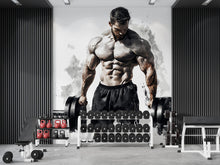 Load image into Gallery viewer, Gym Wallpaper, Inspirational Gym Wallpaper, Gym Wall Decal, Gym Wall Sticker, Gym Wall Decor Gym Wall Art Unique Gym Decor Coolest Gym vn040