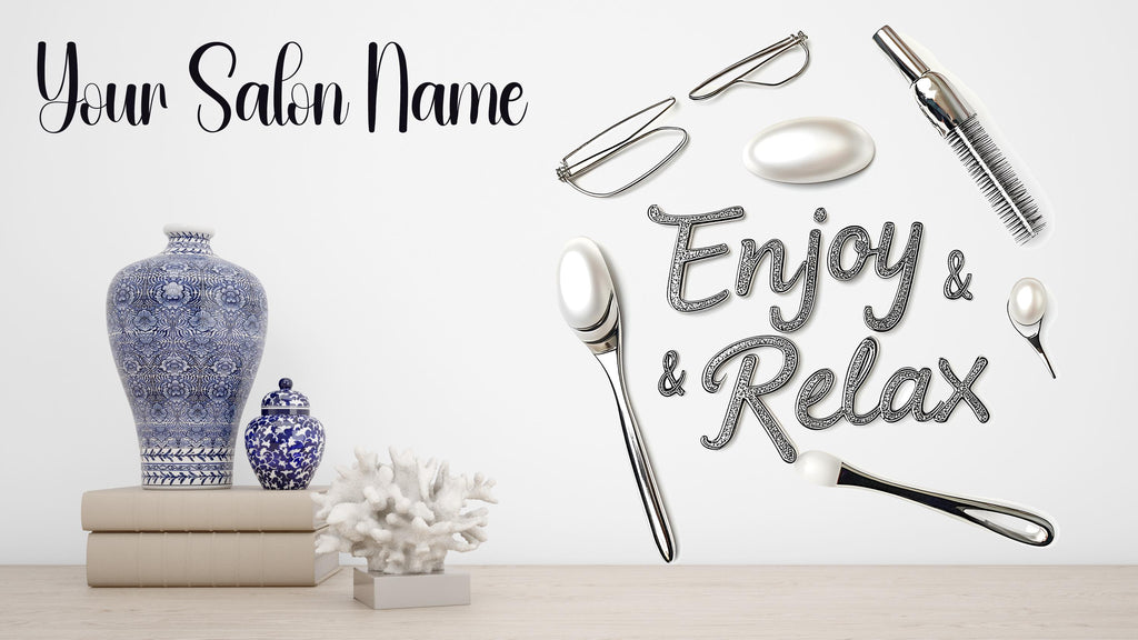 Personalized 3D Spa and Lashes Salon Decal, Customizable Busnees Sticker, Spa Salon Decal, Your Business Name Decal, Spa Sticker, Spa decor