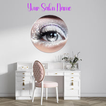 Load image into Gallery viewer, Personalized 3D Spa and Lashes Salon Decal, Customizable Busnees Sticker, Spa Salon Decal, Your Business Name Decal, Spa Sticker, Spa decor