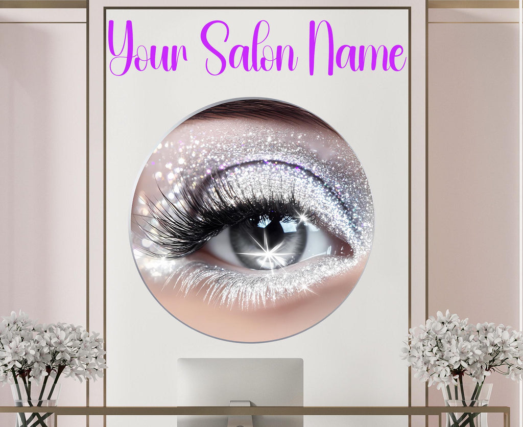 Personalized 3D Spa and Lashes Salon Decal, Customizable Busnees Sticker, Spa Salon Decal, Your Business Name Decal, Spa Sticker, Spa decor