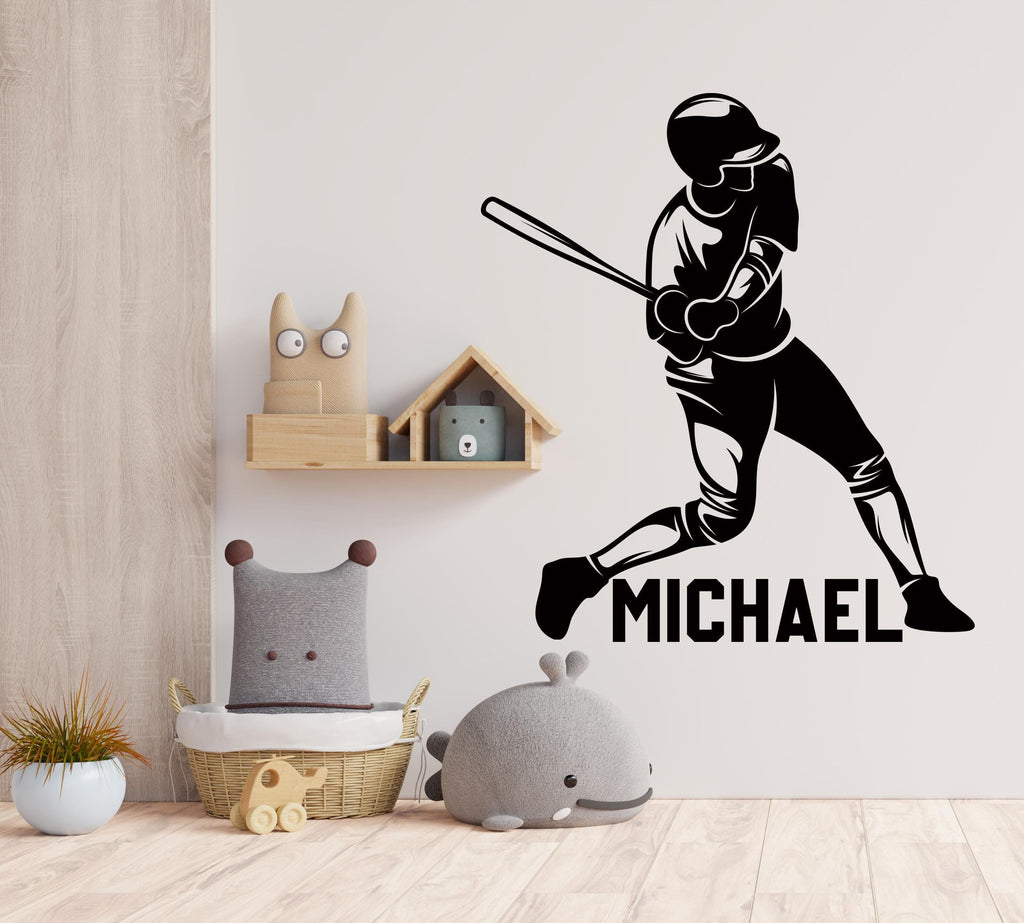 Baseball wall decor, Baseball Wall Decal Sport Vinyl, Baseball stickers, Boys Passion, Goal Wall Art, Wall Stickers, Kids Room Decor 574LU