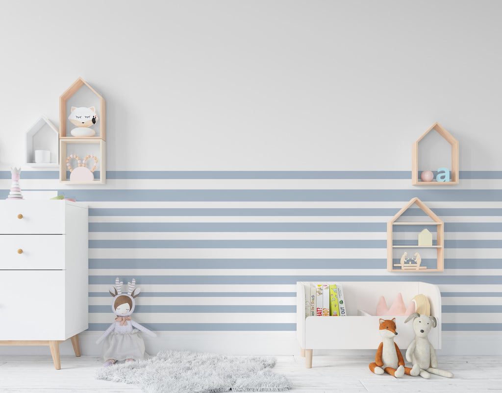Lines Wall Decal, Thin Stripes Sticker, Half Wall Decor, Nursery Kids Room Decal, Boho Stripes Straight Stripes Sticker, Dorm Room 542LU
