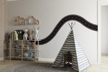 Load image into Gallery viewer, Road wind Wall Decal Highway Vinyl Sticker Track Route Wall Decor Kids Playroom Boys Room Wall Art Automotive Bedroom Mural Sticker 540RS