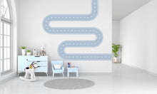 Load image into Gallery viewer, Road wind Wall Decal Highway Vinyl Sticker Track Route Wall Decor Kids Playroom Boys Room Wall Art Automotive Bedroom Mural Sticker 579LU