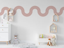Load image into Gallery viewer, Road wind Wall Decal Highway Vinyl Sticker Track Route Wall Decor Kids Playroom Boys Room Wall Art Automotive Bedroom Mural Sticker 545LU