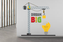 Load image into Gallery viewer, Dream Big wall decal Office Wall Decal Construction Sticker for Office, Office Wall Decal Idea Teamwork, Office Wall Decor 565RS