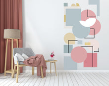 Load image into Gallery viewer, Modern Abstract Wall Art, Geometric Shapes Boho Colors, Minimalist Contemporary Design, Perfect for Home Decor, Office, Living Room 549LU