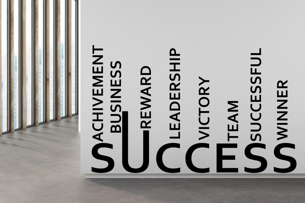 Success Wall Decor Office Wall Decal Idea Teamwork Business Worker Inspire Office Decoration Motivation Stickers Mural Unique Gift 584LU