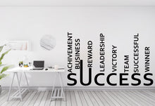 Load image into Gallery viewer, Success Wall Decor Office Wall Decal Idea Teamwork Business Worker Inspire Office Decoration Motivation Stickers Mural Unique Gift 584LU