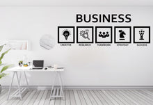 Load image into Gallery viewer, Business Core Values Wall Decal – Office Wall Art with Icons, Motivational Workplace Decor, Entrepreneur Gift 585LU
