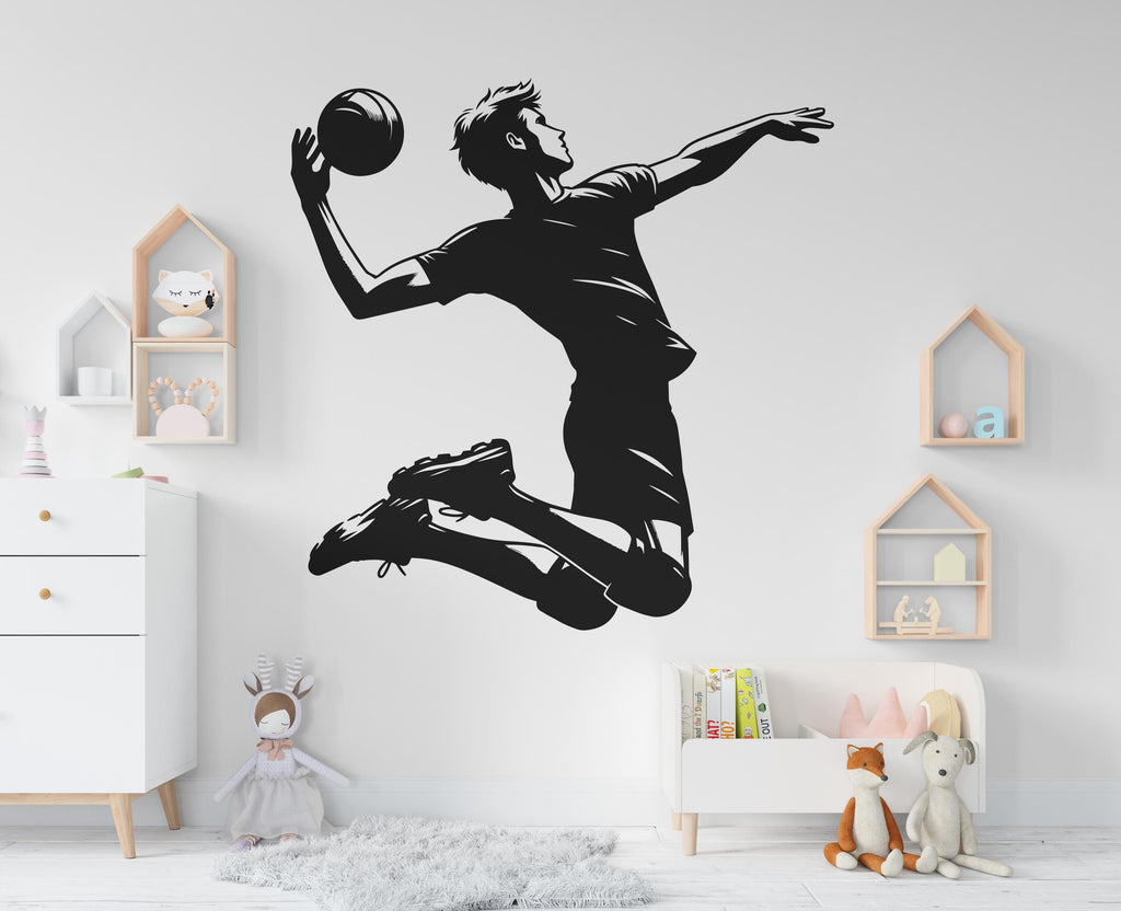 Volleyball Boy wall decal Sport Wall Decal Kids Volleyball Decal Personalized Gifts wall Vinyl Wall Sticker Boy Room 572RS
