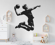 Load image into Gallery viewer, Volleyball Boy wall decal Sport Wall Decal Kids Volleyball Decal Personalized Gifts wall Vinyl Wall Sticker Boy Room 572RS