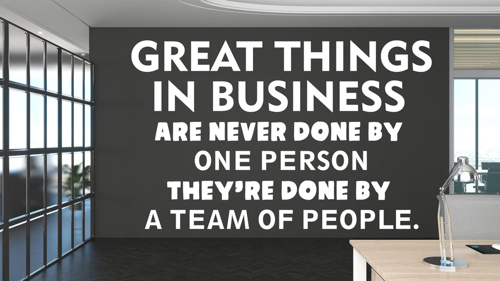 Quotes wall decal Wall Art Decal, Office Wall Decal, Office Wall Decor, Business Software Wall Sticker, Computer It Decor Office 553RS
