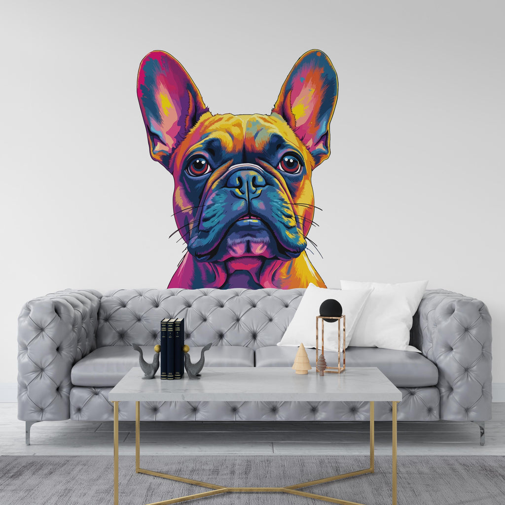 French Bulldog Dog wall decal Dog decor Dog kids Dog wall art Decal Dog Lover Animals Dog Wall Bathroom Wall Decals Stickers Vinyl 102DE