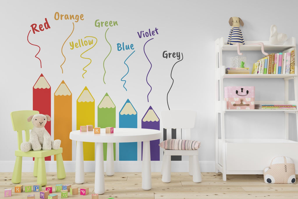 Classroom Wall Decal, Classroom Wall Decor Vinyl, Kindergarten wall vinyl decor, Educational Wall Art, Playroom Wall Art Sticker Decor 591LU