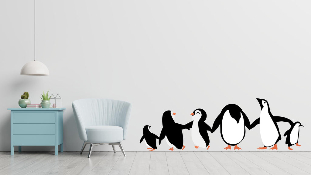 Penguins wall decal Penguins set wall art Animals Wall Vinyl stickers Arctic animals wall sticker decor nursery wall art penguin mural 592LU