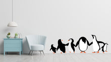 Load image into Gallery viewer, Penguins wall decal Penguins set wall art Animals Wall Vinyl stickers Arctic animals wall sticker decor nursery wall art penguin mural 592LU