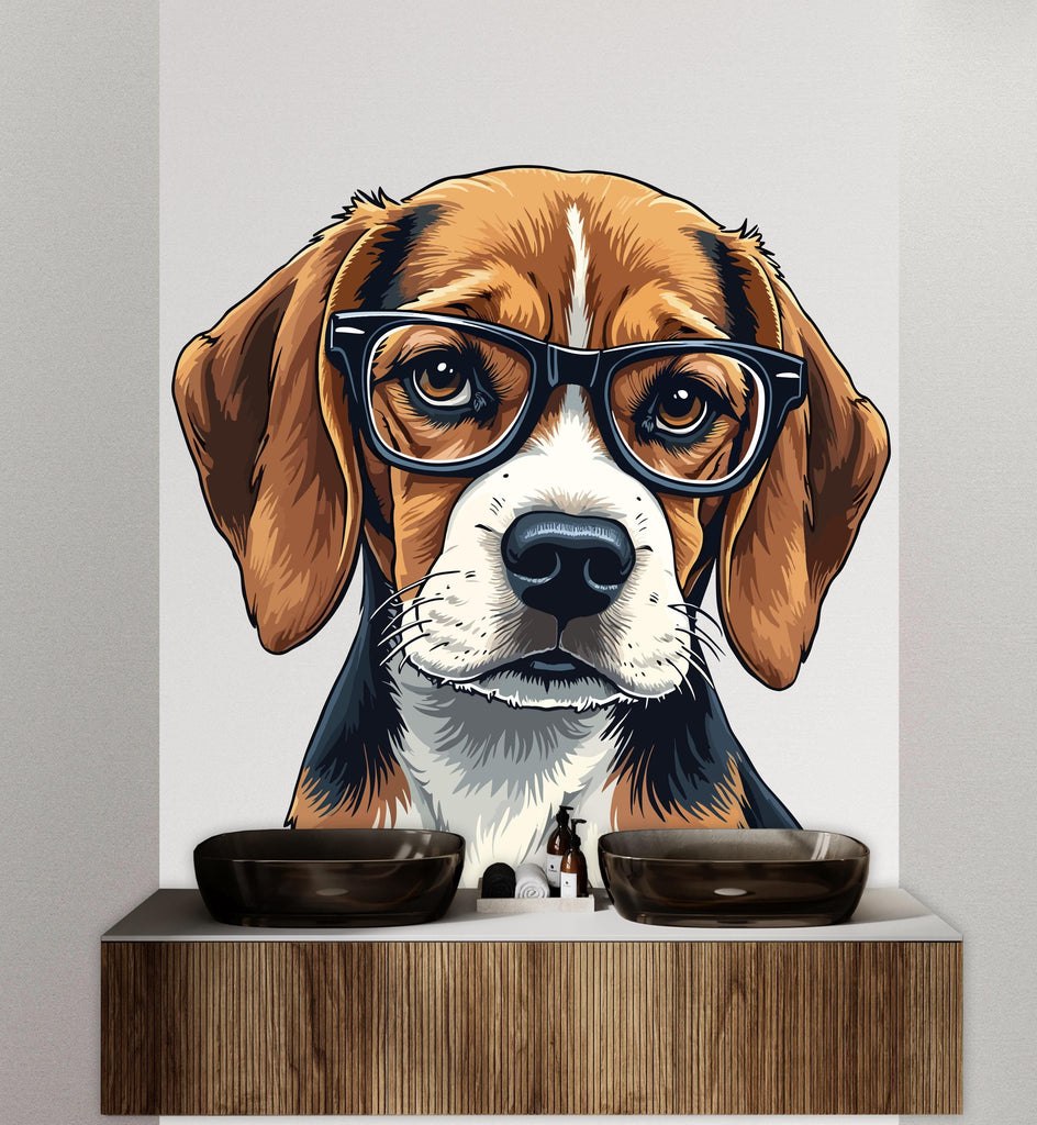 Beagle Dog wall decal Dog decor Dog Beagle Dog wall art Decal The Dog Lover Animals Dog Wall Bathroom Wall Decals Stickers Vinyl 098DE