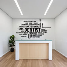 Load image into Gallery viewer, Dental Care Wall Decal Teeth Wall Decal Teeth Wall Sticker Dental Wall Decal Dental Wall Art Window Wall Sticker Dentist Office Decor 570LU