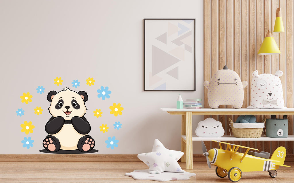 Panda Wall Decal, Panda Head Wall Art, Panda Room Wall Decor Panda Room Wall Sticker Panda Wall Decor Animals Stickers Panda Lover 571LU