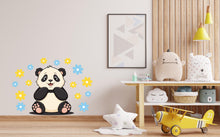 Load image into Gallery viewer, Panda Wall Decal, Panda Head Wall Art, Panda Room Wall Decor Panda Room Wall Sticker Panda Wall Decor Animals Stickers Panda Lover 571LU