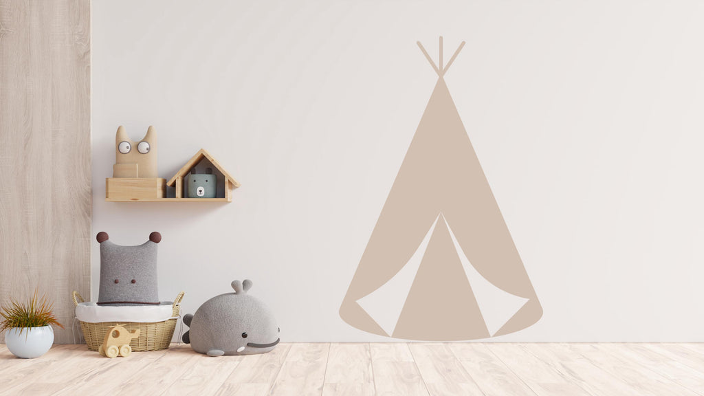 Teepee Wall Decal Home Headboard Color Block, Boho Wall Decal, Bed Headboard Sticker, Headboard Wall Decal, Arch Wall Decal, Nursery 593RS