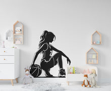 Load image into Gallery viewer, Basketball Girl wall decal Sport Wall Decal Kids Decal Personalized Gifts wall Vinyl Wall Sticker Boy Room 561RS