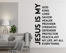 Load image into Gallery viewer, Jesus Is My Everything, Religious Wall Sign, Christian Wall Words, Church Sanctuary Wall Art, Church Wall Decor, Religious Wall Art 573LU