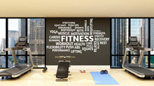 Load image into Gallery viewer, Workout Vinyl Gym Wall Decal, Inspirational Words, Gym Decal, Fitness Collage, Gym Wall Art Gym Decor Gym Wall Decor Motivational Art 578LU