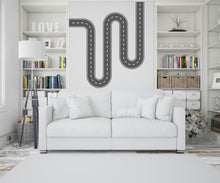 Load image into Gallery viewer, Road wind Wall Decal Highway Vinyl Sticker Track Route Wall Decor Kids Playroom Boys Room Wall Art Automotive Bedroom Mural Sticker 579LU