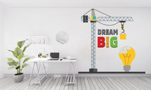 Load image into Gallery viewer, Dream Big wall decal Office Wall Decal Construction Sticker for Office, Office Wall Decal Idea Teamwork, Office Wall Decor 565RS