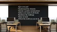 Load image into Gallery viewer, Success Wall Decal with Meaning – Motivational Office Wall Art, Business Quote Decor, Inspirational Workplace Vinyl Sticker 582LU