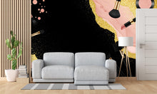 Load image into Gallery viewer, Beauty Salon wallpaper, Salon wall mural, Eyelashes wallpaper, Office Decor, Business Wall Decal, Wall Art Office 599RS