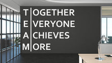 Load image into Gallery viewer, Team Wall Decal with Meaning – Teamwork Office Wall Art, Motivational Business Quote, Workplace Vinyl Sticker 583LU