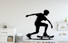 Load image into Gallery viewer, Skateboarder Wall Decal, Skate Wall sticker, Skateboarder wall art Kids room Decal 107DE